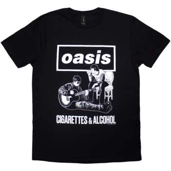 Merch Oasis: Póló Cigarettes & Alcohol Illustration Mono