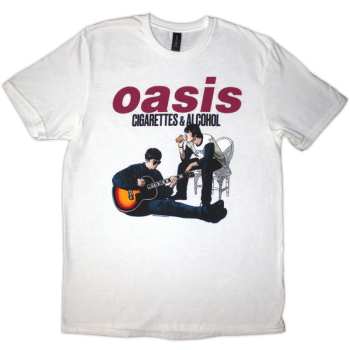 Merch Oasis: Póló Cigarettes & Alcohol Illustration