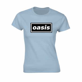 Merch Oasis: Póló Női Decca Logo Oasis (light Blue)
