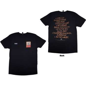 Merch Oasis: Oasis Unisex T-shirt: Definitely Maybe Aaa Setlist (back Print) (small) S