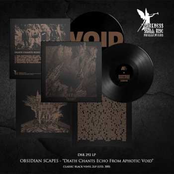 2LP Obsidian Scapes: Death Chants Echo From Aphotic Void (black Vinyl)