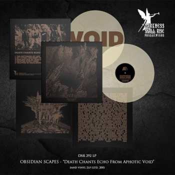 2LP Obsidian Scapes: Death Chants Echo From Aphotic Void (transparent Sand Vinyl)