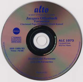 CD Jacques Offenbach: Offenbach Favourites