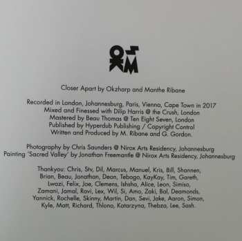 2LP Okzharp: Closer Apart