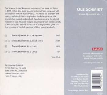 CD Ole Schmidt: String Quartets Vol. 1 DIGI
