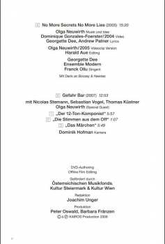 2DVD Olga Neuwirth: Music For Films