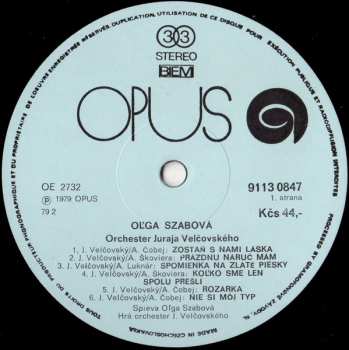 LP Oľga Szabová: Oľga Szabová, Orchester Juraja Velčovského CLR