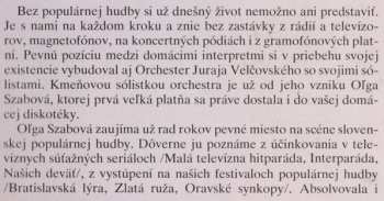 LP Oľga Szabová: Oľga Szabová, Orchester Juraja Velčovského CLR