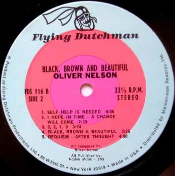LP Oliver Nelson: Black, Brown And Beautiful