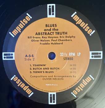LP Oliver Nelson: The Blues And The Abstract Truth