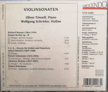 CD Oliver Triendl: Violinsonaten