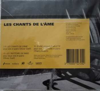 CD Olivier Greif: Les Chants de L'âme