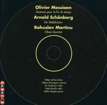 Album Bohuslav Martinů: Quatuor Pour la Fin Du Temps, Ein Stelldichein, Oboe Quartet