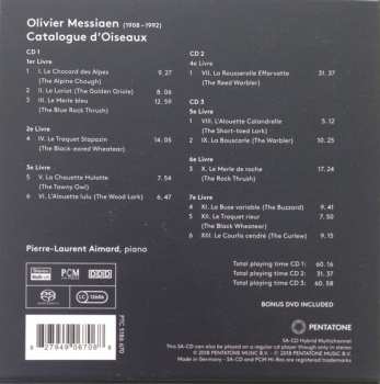 DVD/Dobozkészlet/3SACD Olivier Messiaen: Catalogue D'Oiseaux