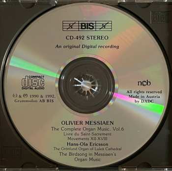 2CD Olivier Messiaen: The Complete Organ Music - Volume 6 (Livre Du Saint-Sacrement / Including Recordings Of Birdsong Used In Messiaen's Organ Music)