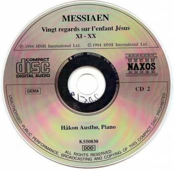 2CD Olivier Messiaen: Vingt Regards Sur L'enfant Jésus