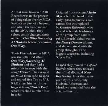 CD One Way: One Way Featuring Al Hudson