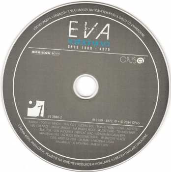 3CD Eva Kostolányiová: Opus 1969 - 1975