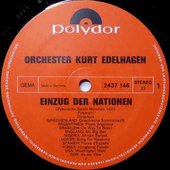 2LP/Dobozkészlet Orchester Kurt Edelhagen: Einzug Der Nationen