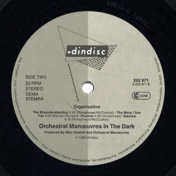 LP Orchestral Manoeuvres In The Dark: Organisation