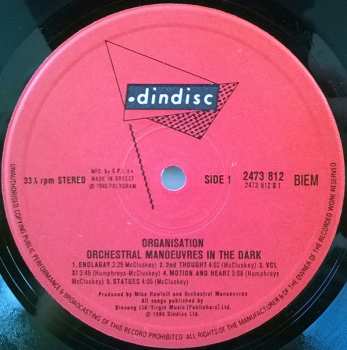 LP Orchestral Manoeuvres In The Dark: Organisation