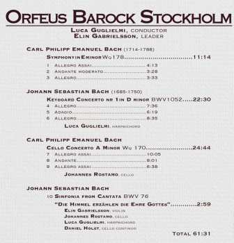 CD Johann Sebastian Bach: JS Bach, CPE Bach