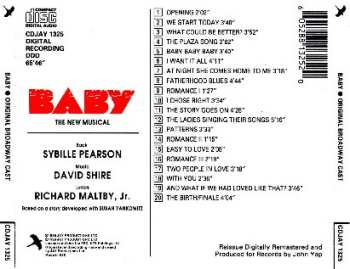 CD "Baby" Original Broadway Cast: Baby: The New Musical (Original Broadway Cast)