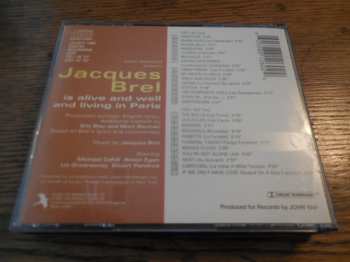 2CD Original London Revival Cast Recording: Jacques Brel Is Alive And Well And Living In Paris