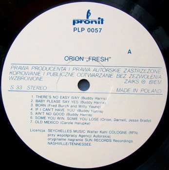 LP Orion: Fresh