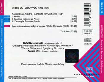 CD Antoni Wit: Lutosławski. Concerto For Orchestra • Cello Concerto