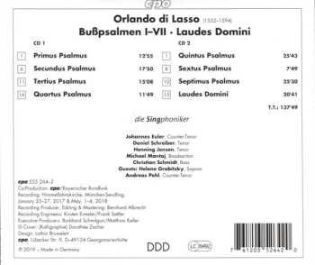 2CD Roland de Lassus: Psalmus