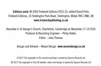 CD Fretwork: In Chains Of Gold: The English Pre-Restoration Verse Anthem Vol. 1; Orlando Gibbons - Complete Consort Anthems