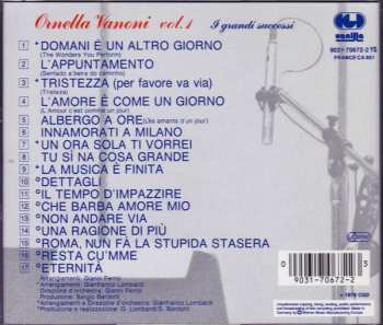 CD Ornella Vanoni: Ornella Vanoni Vol. 1 I Grandi Successi 