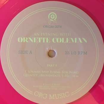 LP Ornette Coleman: An Evening With Ornette Coleman, Part 1 LTD | CLR