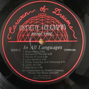 2LP Ornette Coleman: In All Languages