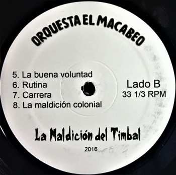 LP Orquesta El Macabeo: La Maldición Del Timbal