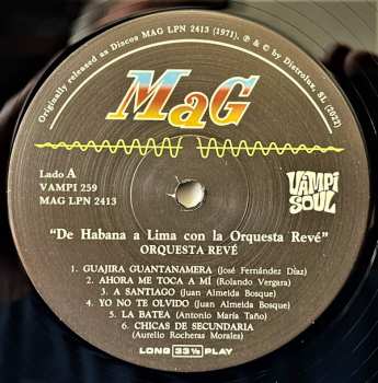 LP Orquesta Revé: De Habana A Lima Con La Orquesta Revé