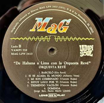 LP Orquesta Revé: De Habana A Lima Con La Orquesta Revé