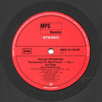 6LP/Dobozkészlet Oscar Peterson: Exclusively For My Friends LTD