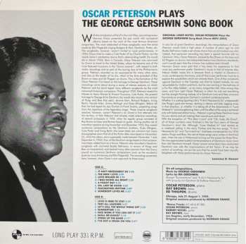 LP Oscar Peterson: Oscar Peterson Plays The George Gershwin Song Book