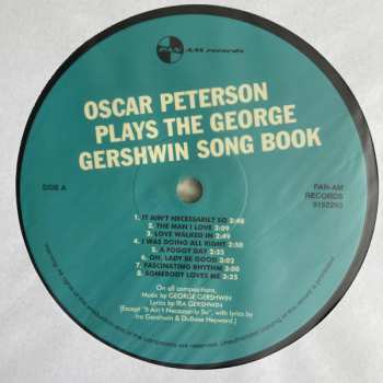 LP Oscar Peterson: Oscar Peterson Plays The George Gershwin Song Book