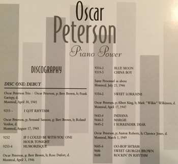 4CD Oscar Peterson: Piano Power
