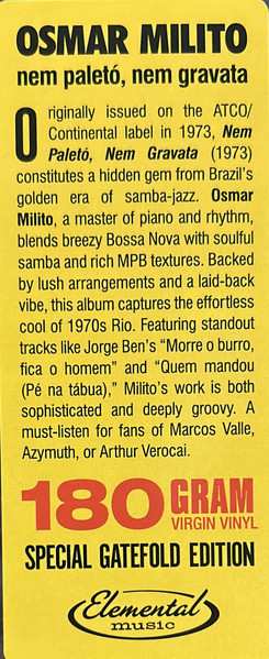 LP Osmar Milito: Nem Paletó, Nem Gravata