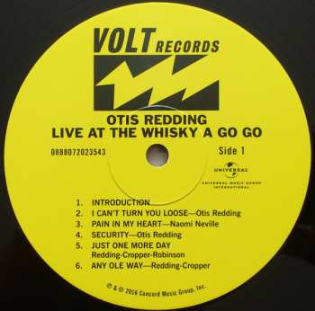 2LP Otis Redding: Live At The Whisky A Go Go