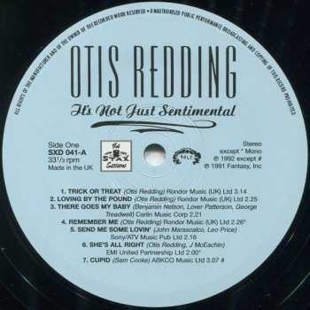 LP Otis Redding: It's Not Just Sentimental