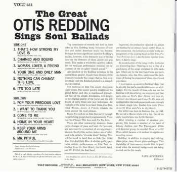 CD Otis Redding: The Great Otis Redding Sings Soul Ballads