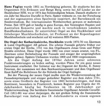 CD Hans Fagius: Organ Music