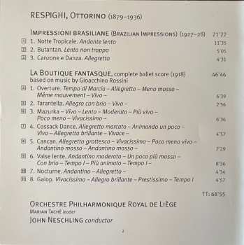 SACD Ottorino Respighi: Impressioni Brasiliane; La Boutique Fantasque