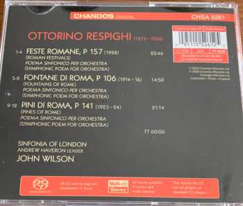 SACD Ottorino Respighi: Fontane di Roma Pini de Roma Feste Romane