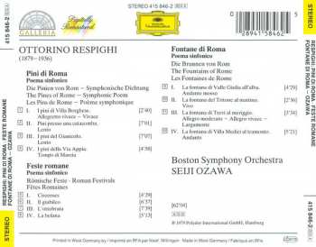 CD Ottorino Respighi: Pini Di Roma • Feste Romane • Fontane Di Roma